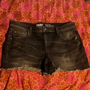 Mossimo black cutoff denim shorts 12